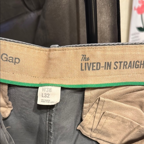 GAP Charcoal Lived-In Straight Pants - Picture 2 of 3